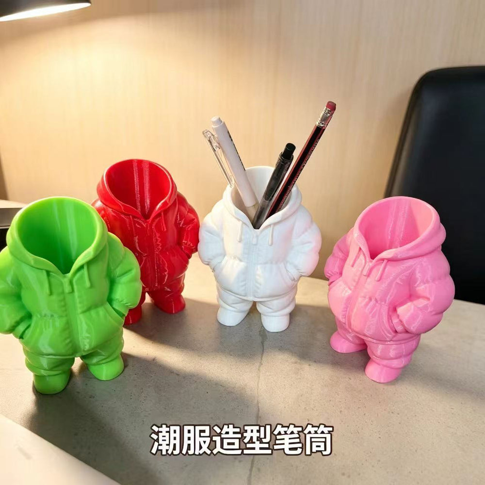 3d printed down jacket pen holder creative ornament desktop organizer home toy gift factory direct 3d