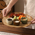 Retro kiln turned stylish small milk pot restaurant hotel ceramic small flavor dish hot pot dipping dish seasoning sauce small milk pot