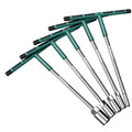 Baojun manual t-type socket wrench multi-function t-shaped external hexagonal 6_19mm extended rubber-coated wrench collection