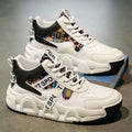2025 spring new high-top breathable versatile casual men's shoes youth running thick-soled non-slip athletic dad shoes