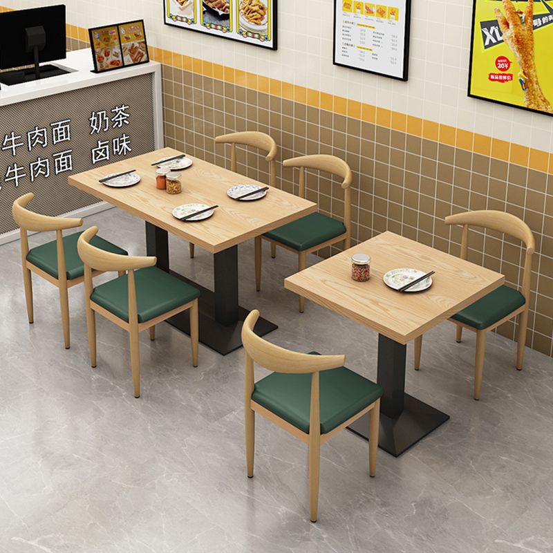 Thickened snack table and chair noodle shop hotel breakfast catering snail powder snack milk tea dessert shop barbecue table and chair combination