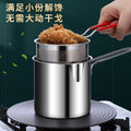 304 stainless steel deep fryer - multifunctional mini fryer for home use, gas powered, with filter screen - fuel efficient small fryer