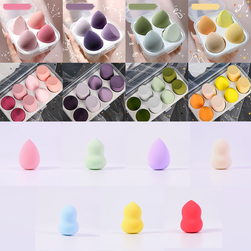 New beauty blender does not eat rice noodles wet dual-purpose super soft sponge face wash puff bulk makeup egg puff box spot