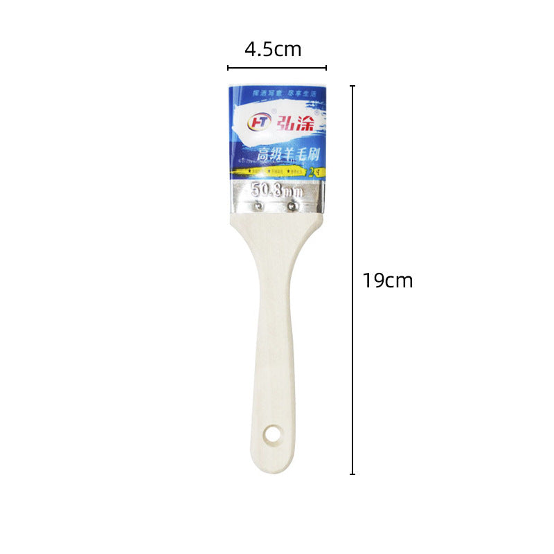Wool brush, barbecue oil brush, baking brush, high temperature resistant, lint-free, wooden handle, soft bristles, barbecue tool accessories, barbecue