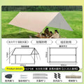 Outdoor canopy vinyl thickened and enlarged octagonal camping style tent picnic camp rainproof and sunproof portable awning