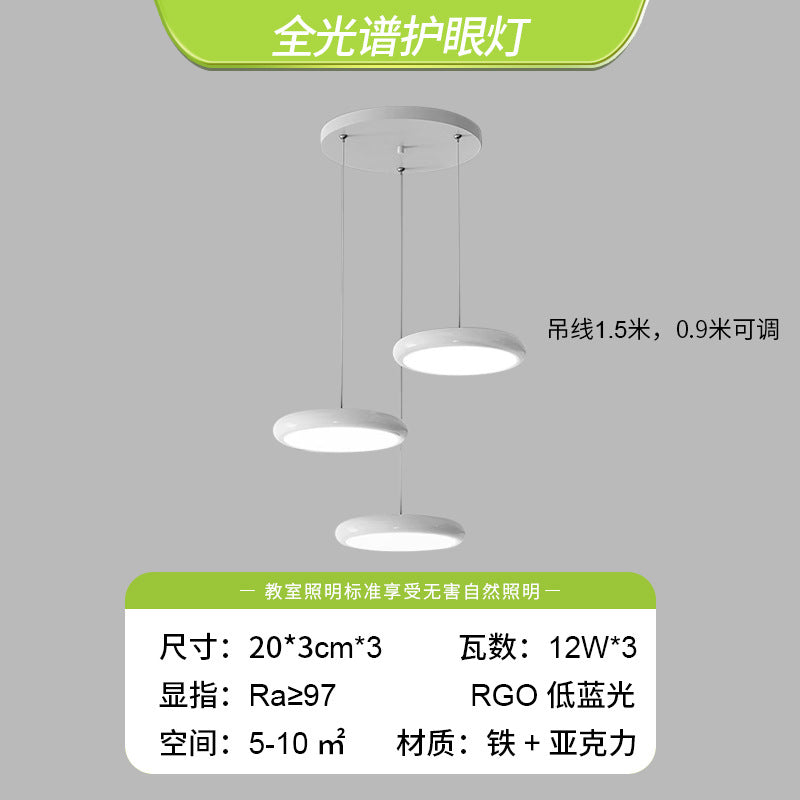 King Lake Restaurant Lights Simple Modern Minimalist Light Luxury Three-head Bar Lighting Internet celebrity Nordic UFO table chandelier