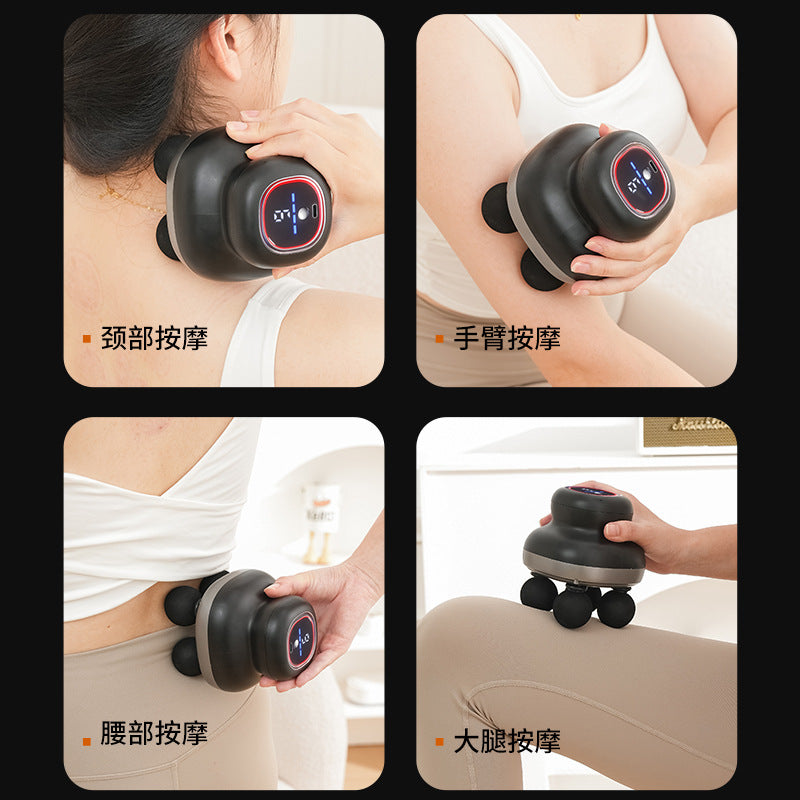 four-head fascia gun professional-grade fully automatic massager four-head muscle relaxation deep electric massager