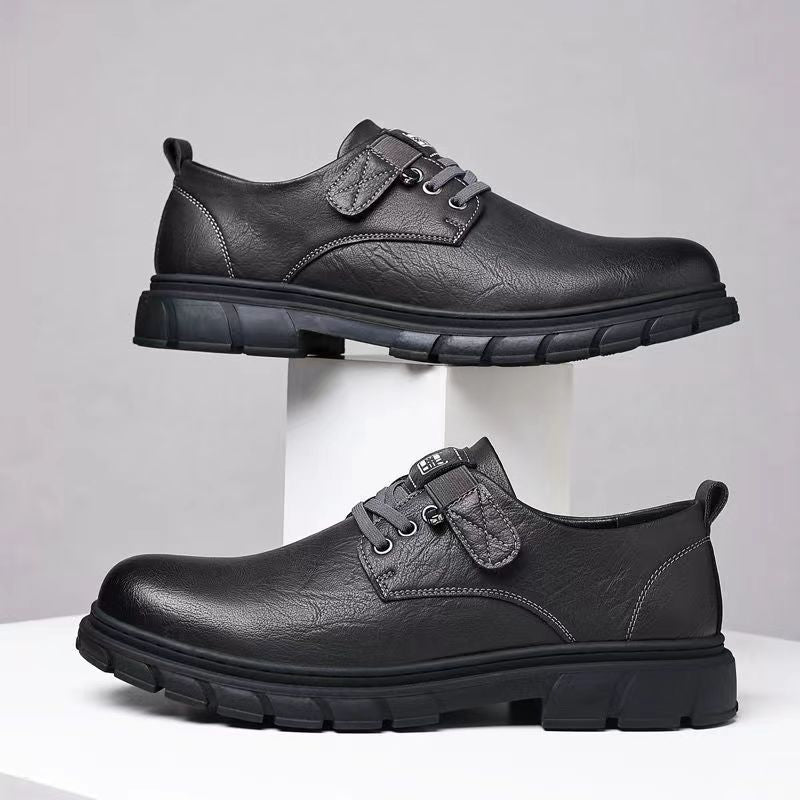 New men's handmade stitching casual shoes - trendy, versatile skate shoes - korean style fashion sneakers
