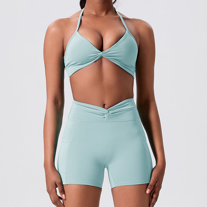 in stockhigh waistslimming look beautiful back yoga suit pilates outdoor running tight sports fitness suit for women