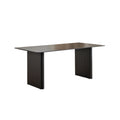 Foshan pure black slate dining table and chair set small apartment dining table for home restaurant rectangular shunde dining table