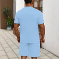 men's short-sleeve and shorts set, casual sportswear set, 3d printed cross-border hot seller, dropshipping available