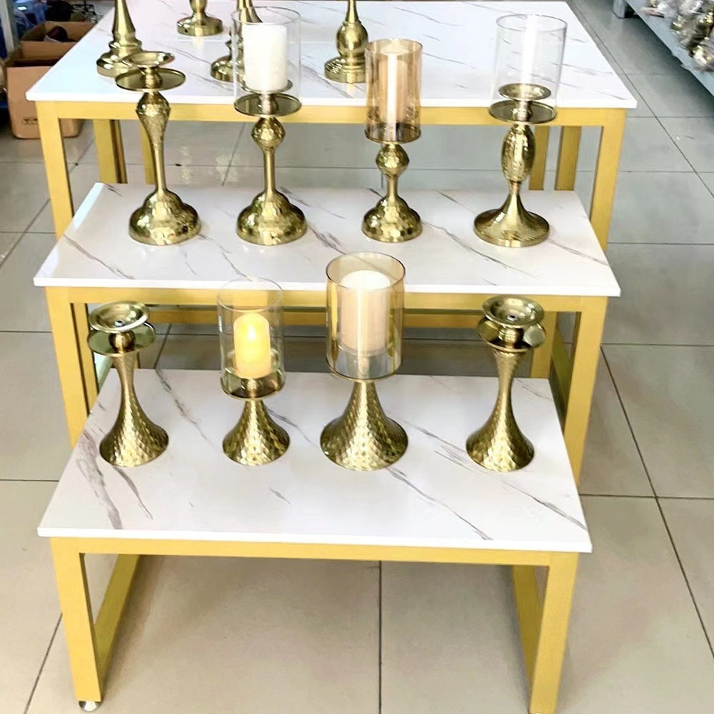 Clothing store flow table shopping mall bag shoe store flower shop island table display table popular live broadcast single-layer storage rack