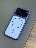 Suitable for iphone17 excimer frosted magnetic phone case apple 16 skin-like simple large window pc mobile phone case