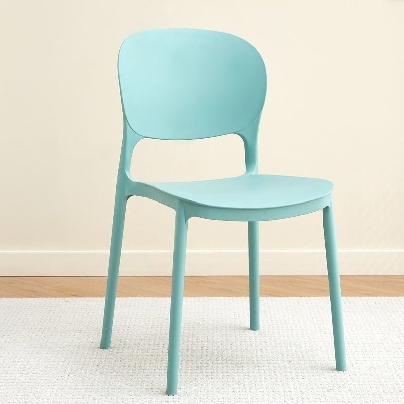 Plastic chair thickened backrest dining chair dining table for homeaccessible luxuryclassy sense negotiation stool stackable catering commercial