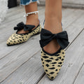 new spring/autumn pointed-toe bowknot embellished everyday flyknit plus size loafers, moccasin-style flat shoes
