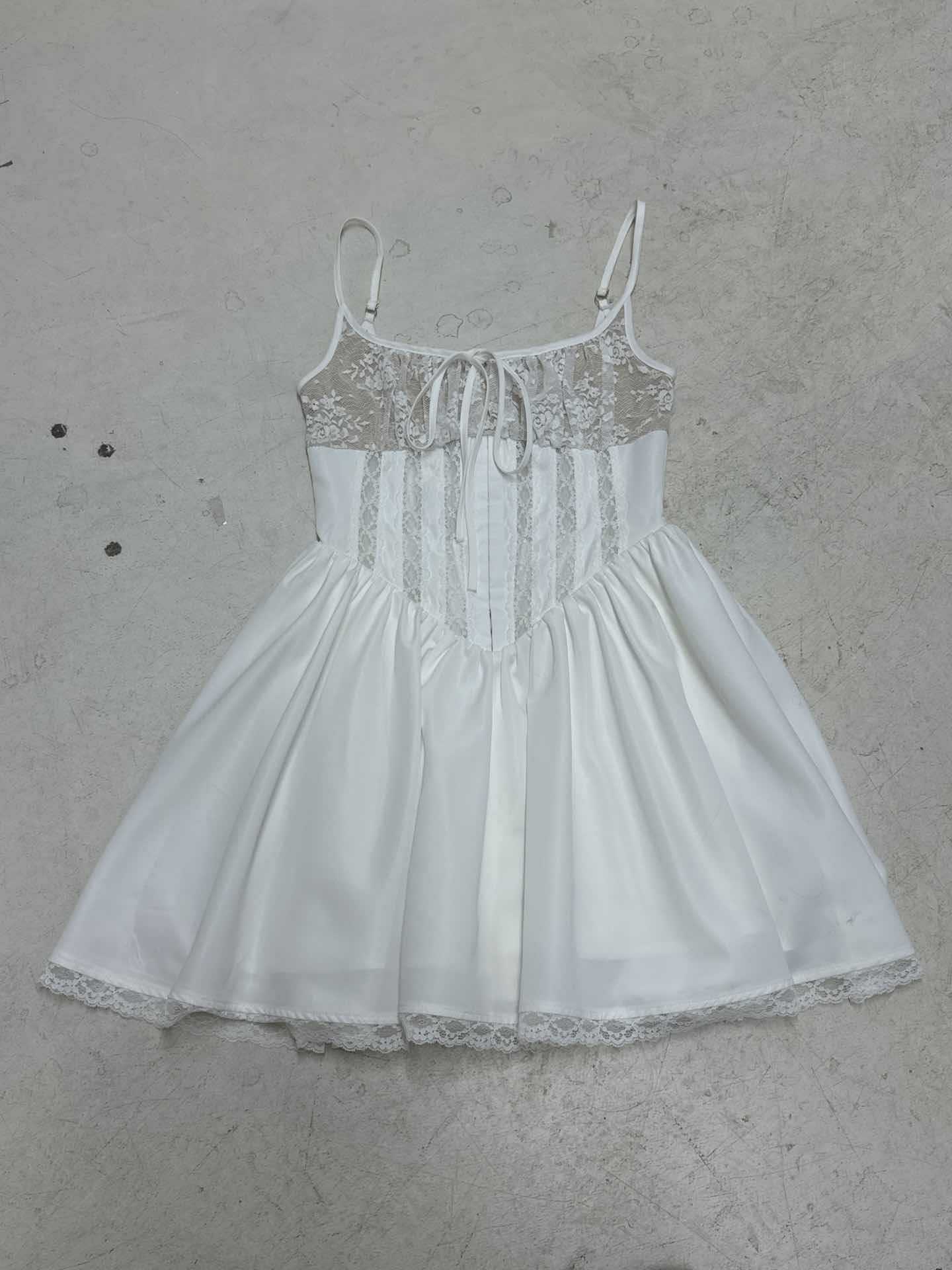 2025 Cross-border French light luxury ballet style sweet tutu skirt sexy hook button waist pure desire suspender dress short skirt