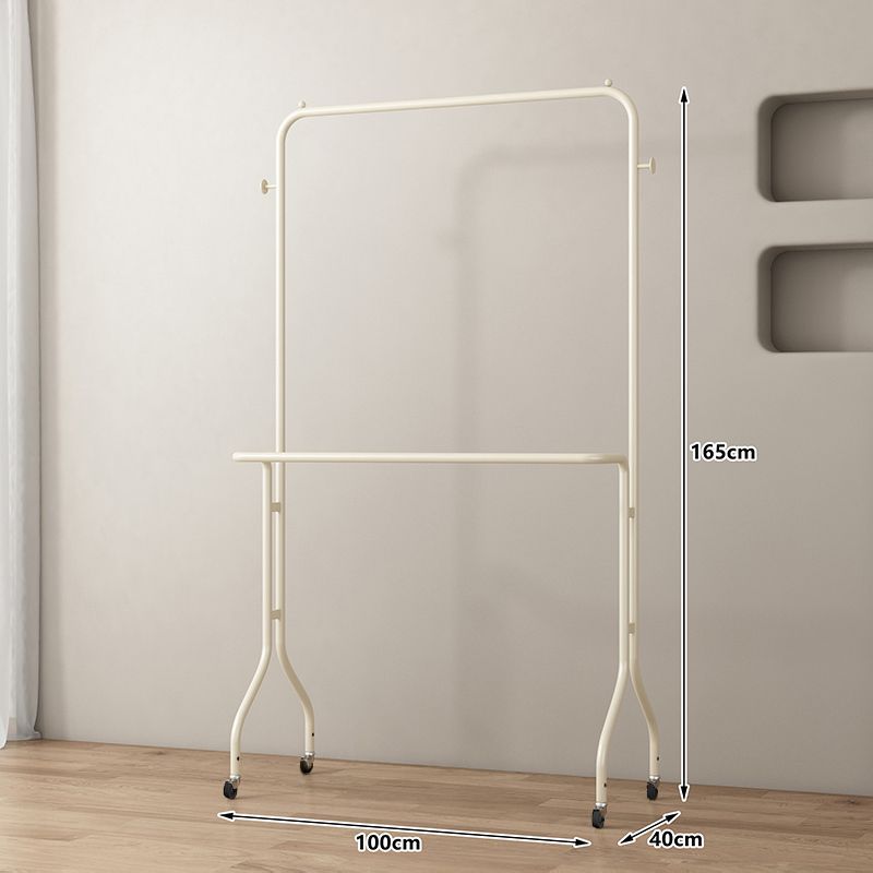 Casual clothes hanger italianaccessible luxury bedroom accessible luxury storage cream for home space floor-standing clothes coat rack shelf
