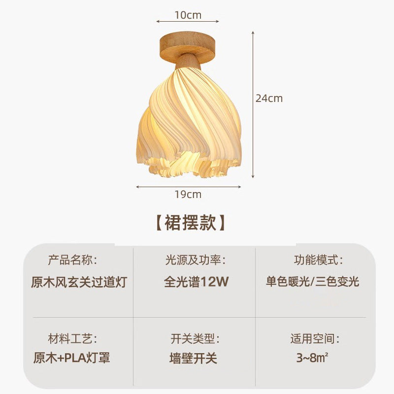 Walnut French cream B & B entrance entrance corridor aisle light eye protection balcony ceiling light medieval romantic light