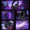 Colorful h800 over-ear gaming headset with microphone - usb connectivity for pc and laptop - mute function available