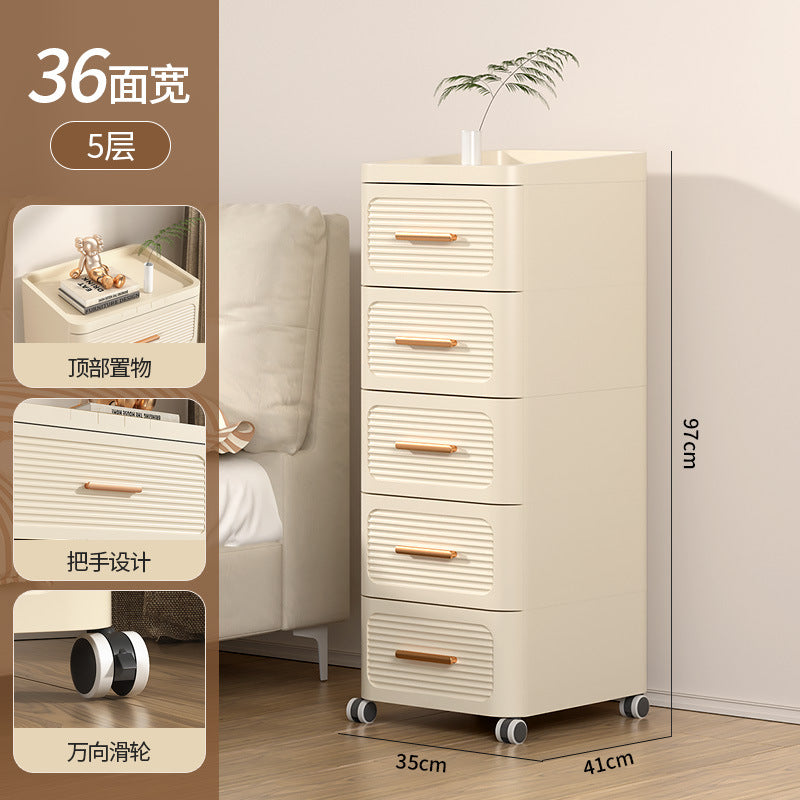 Drawer storage cabinet chest of drawers installation-free for home living room storage cabinet toy snack storage bedroom bedside table