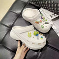 Women's clogs - trendy, cute, and versatile summer footwear: anti-slip, chunky platform, closed-toe design - perfect for beach, work, or everyday wear