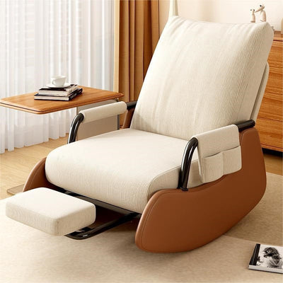 Rocking chair, recliner, sofa, lazy chair, adult reclining and sleeping single chair, casual balcony bedroom lunch break nest chair