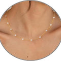 New arrivalniche stylecasual metal circle pearl pendant y necklace fashioneleganttrendy women's chain accessories