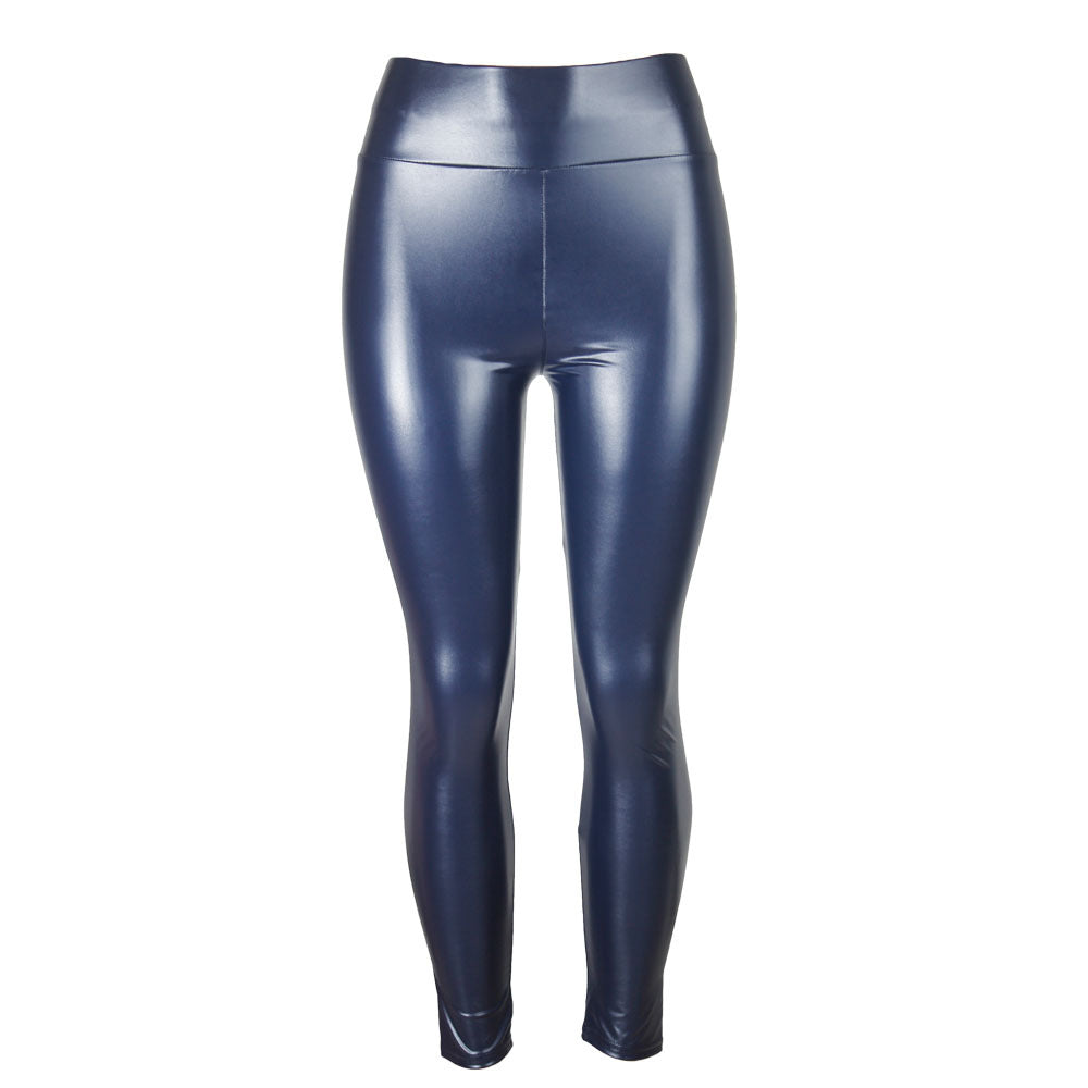 Ebay  new arrival glossy pu leather pants for women - european and american sexy high-waisted leather leggings, pencil pants, slimming effect