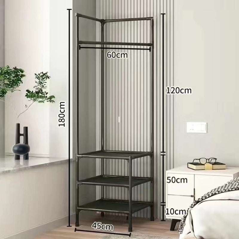 Corner simple coat rack floor bedroom bedside storage rack corner storage rack modern casual clothes rack