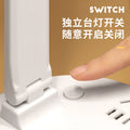 Reading desk lamp study plug-in eye protection desk student dormitory bedside lamp with socket usb multifunctional table lamp