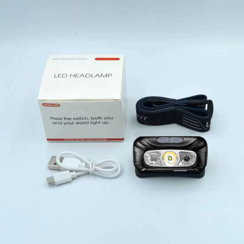 Headlight strong light charging super bright head-mounted lighting super long battery life induction night fishing special flashlight outdoor