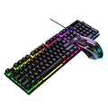 Silver sculpt kms00 illuminated keyboard, mouse, and headset 3-4 piece set - usb wired gaming mechanical feel computer pad