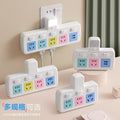 Multi-port usb charging power strip with surge protection, overload protection, five-outlet expansion, independent switches, and bedside night light