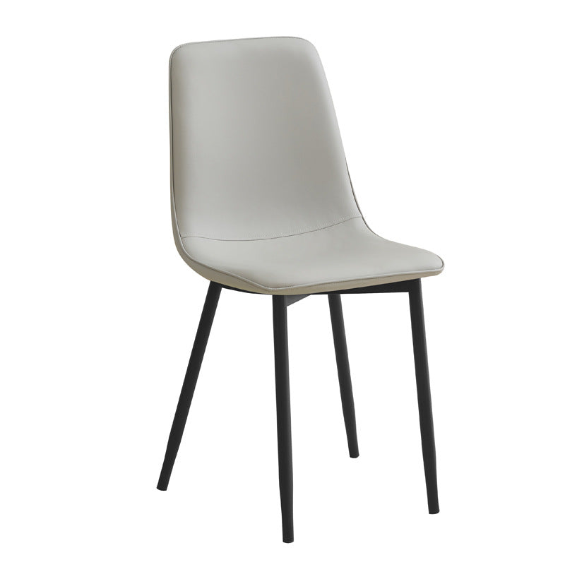 in stockexport factory direct leather casual reception chair frame casual chair pressure-resistant strong spoon chair dining chair