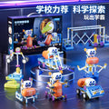 Kids electric science and education building blocks primary school students physics gear mechanical assemble educational toys 6-13 years old boys gifts