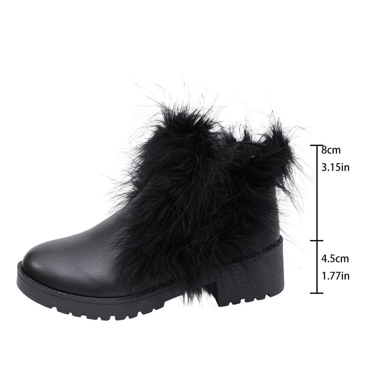 Exportplus size leather boots fall and winternew arrivalfashion style long boots furry soft bottom knee high boots fashion boots