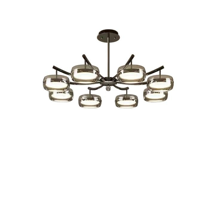 Italian minimalist living room chandelier advanced sense 2024 new high-end creative designer lighting combination whole house package