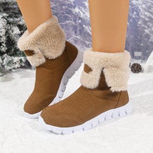 winter new arrival: plus-size warm snow boots for cross-border e-commerce. sizes 36-43 available. wholesale options and dropshipping services available for  and