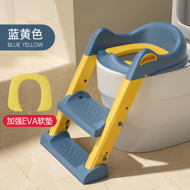 Children's toilet stair-type toilet auxiliary pad for male and female babies, step stool, toilet seat