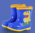 Kids' mid-calf waterproof rain boots - new fashionable styles for boys and girls - non-slip, fleece-lined baby rain boots - dinosaur designs available