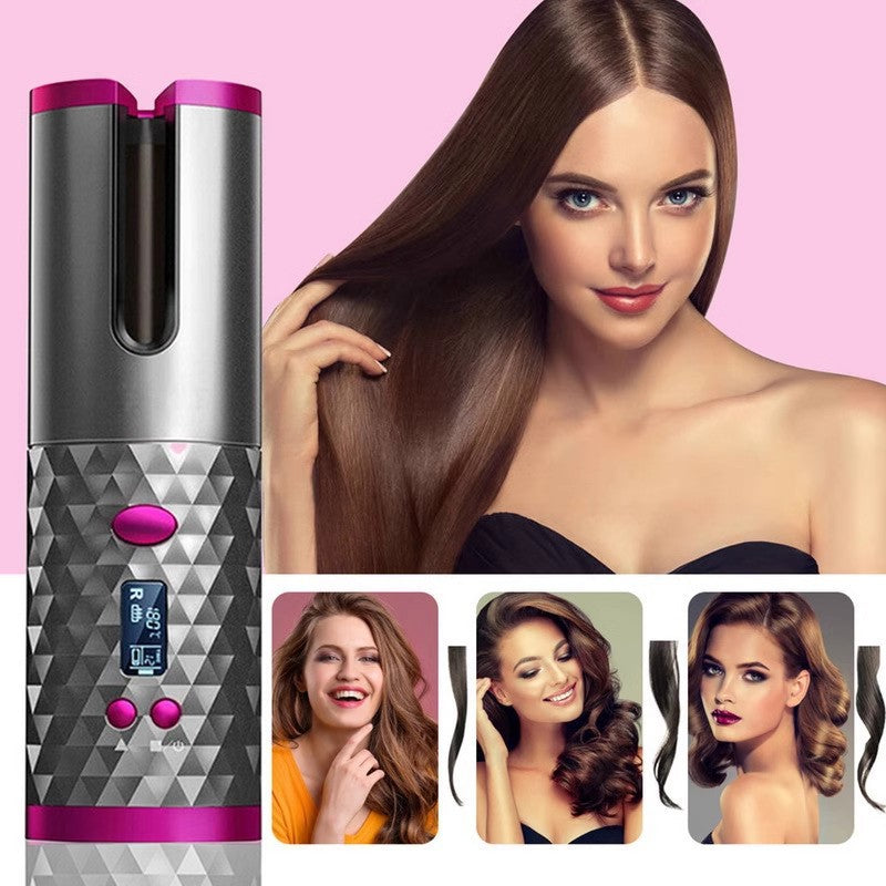 usb curling iron / cordless rechargeable curling iron - hot selling automatic hair curler for lazy days - perfect gift!