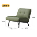 Matcha green - leatherette - armless