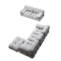 Mario cashmere sofa small apartment living room casual furniture combination square module casual fabric sofa