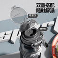 New arrival large capacity fitness sports water cup double drink high appearance outdoor water kettle high temperature resistant student plastic cup wholesale