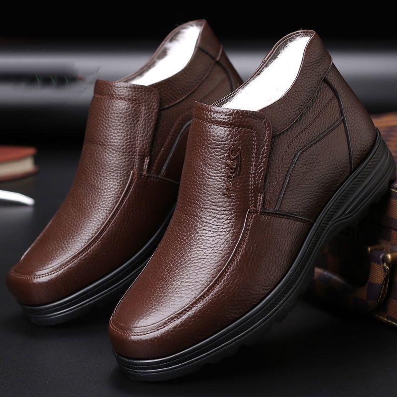 New arrivalheattech cotton shoesfashioneasiest for match soft bottom snow boots fleece-linedthickened cotton bootsfashion cotton leather shoes