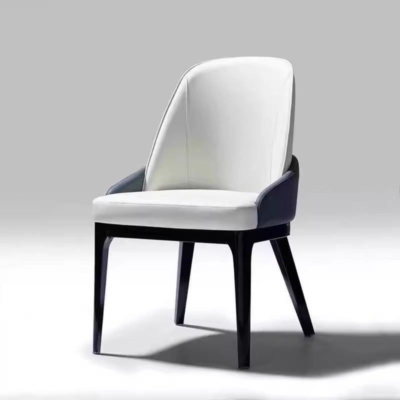 Scandinavianaccessible luxury dining chair for home study chair bedroom makeup chair italian restaurant backrest solid wood microfiber long sitting