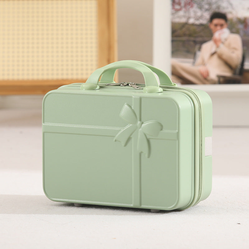 14-Inch gift suitcase, small zipper suitcase, light cosmetic case, manufacturer wholesale, high-end gift box, simple