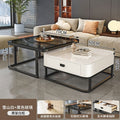 Nordic rock slab coffee table - new arrival: modern minimalist sofa table for living room, small space, and light luxury home decor