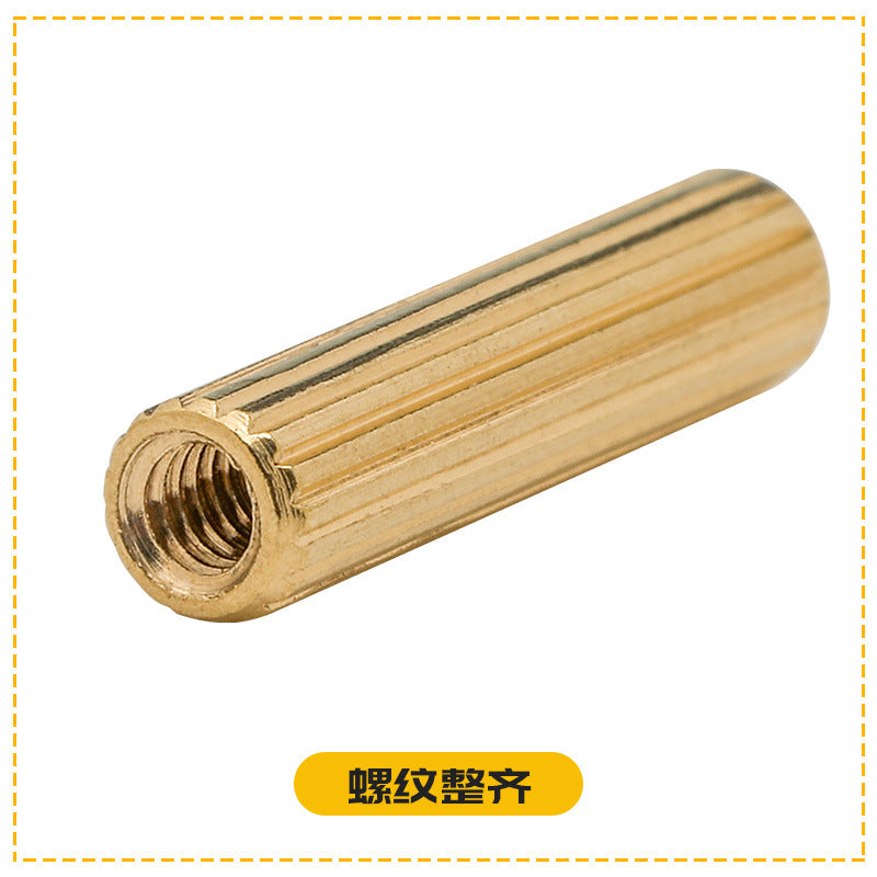 M2 double pass round knurled copper column H3 surveillance camera security pull double pass copper stud multi-specification isolation column