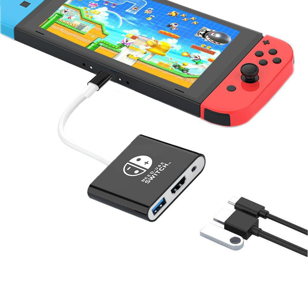 Nintendo switch type-c tv projection expansion dock - portable gaming console docking station